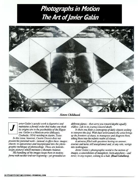 1998 — Cuarto Oscuro: Photographs in Motion – The Art of Javier Galán